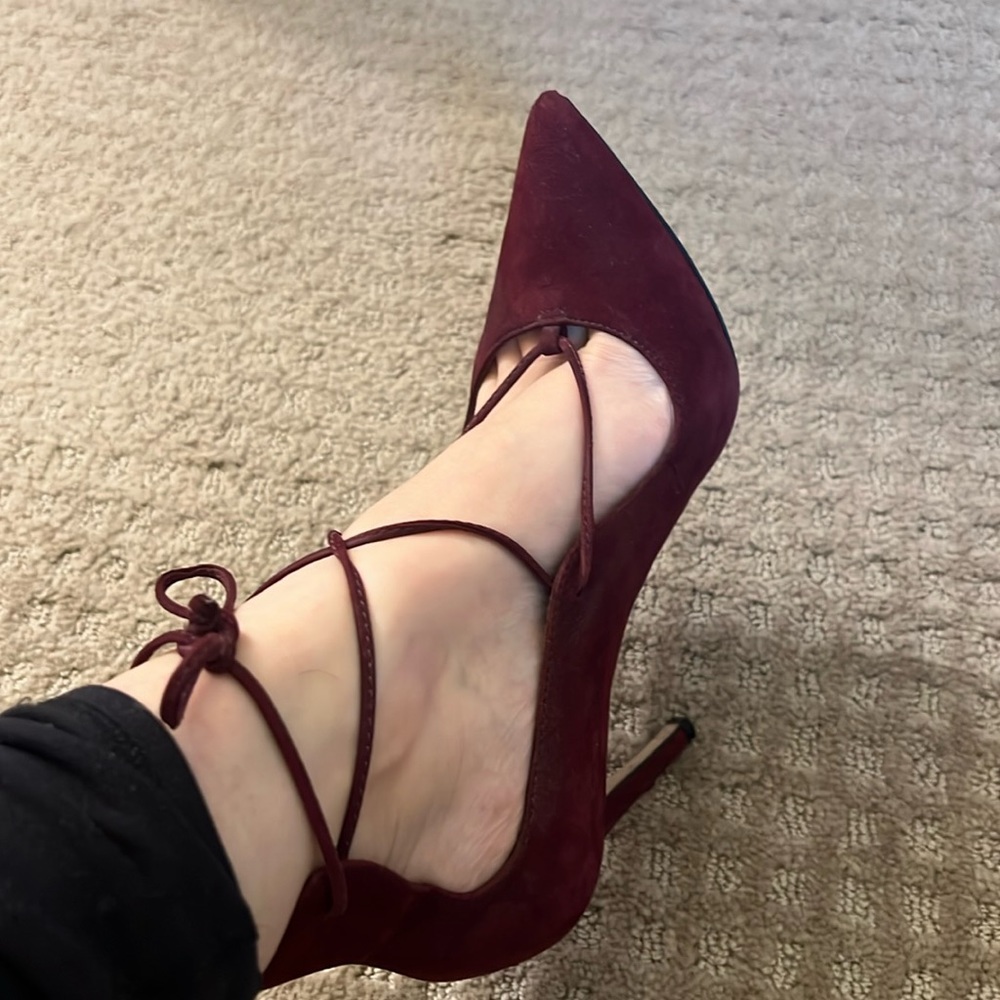 Aldo maroon heels